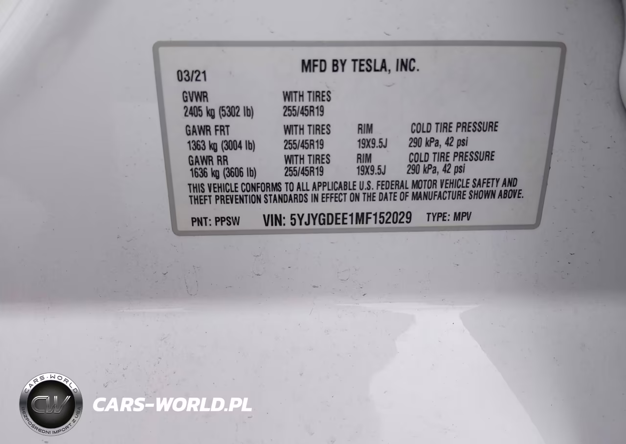 2021 Tesla Model Y Long Range Dual Motor All-Wheel Drive VIN:5YJYGDEE1MF152029 - 9