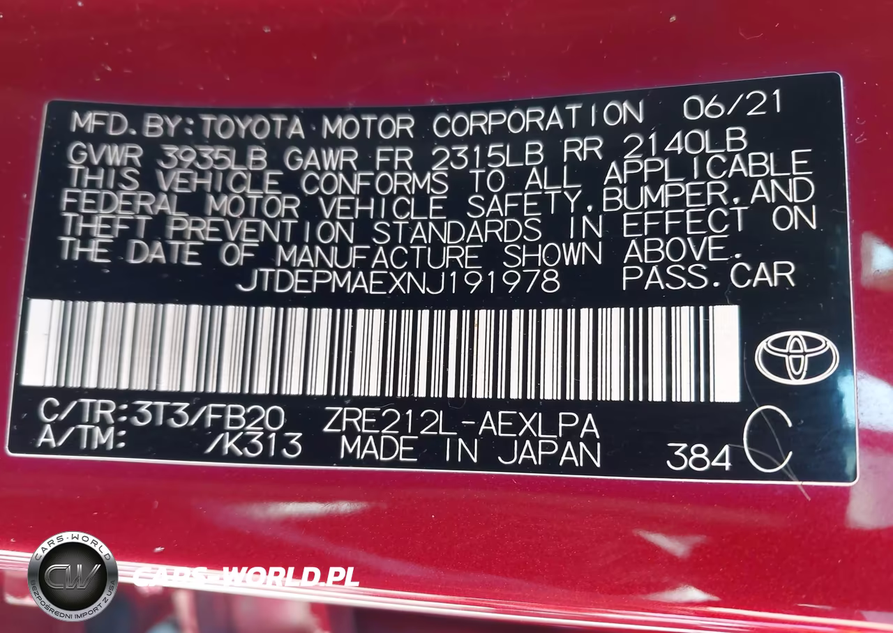 2022 Toyota Corolla Le VIN:JTDEPMAEXNJ191978 - 9