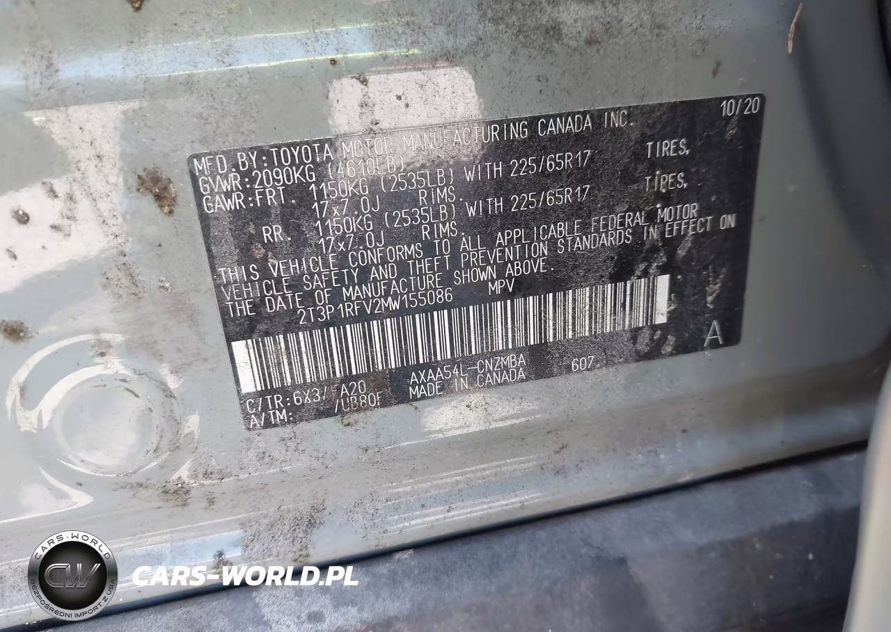 2021 Toyota Rav4 Xle VIN:2T3P1RFV2MW155086 - 9