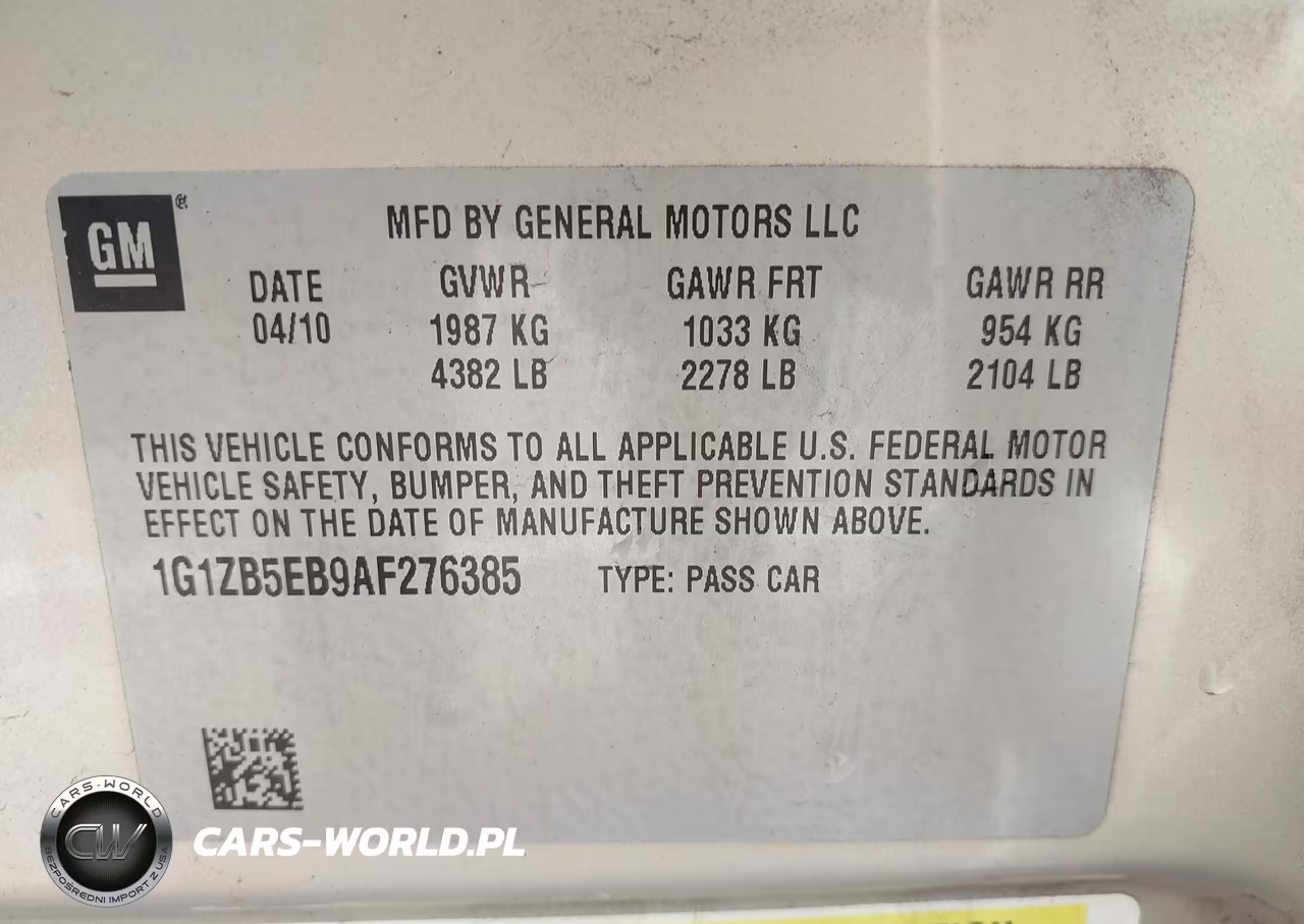2010 Chevrolet Malibu Ls VIN:1G1ZB5EB9AF276385 - 9