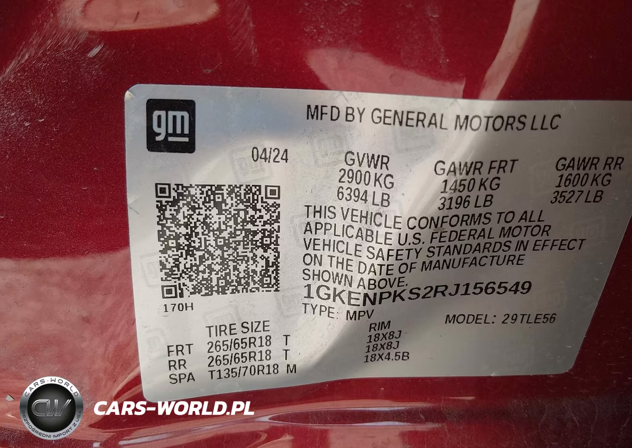 2024 GMC Acadia Awd At4 VIN:1GKENPKS2RJ156549 - 9