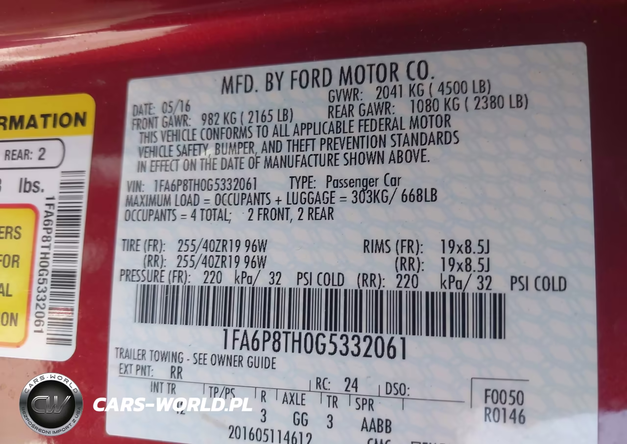 2016 Ford Mustang Ecoboost VIN:1FA6P8TH0G5332061 - 9