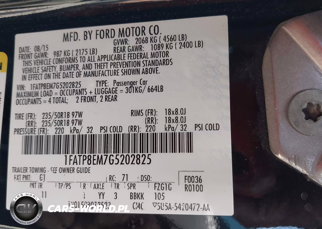 2016 Ford Mustang V6 VIN:1FATP8EM7G5202825 - 9