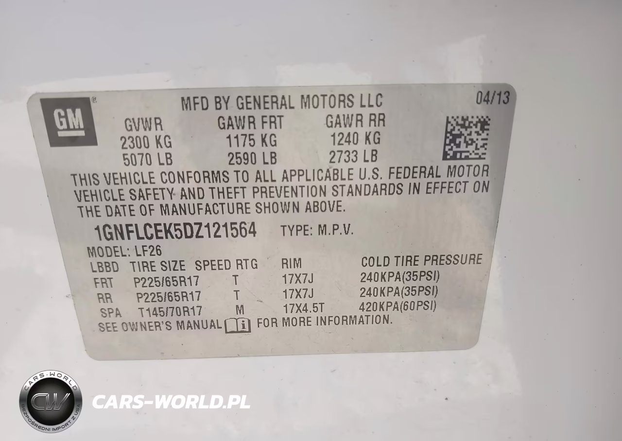 2013 Chevrolet Equinox Ls VIN:1GNFLCEK5DZ121564 - 9