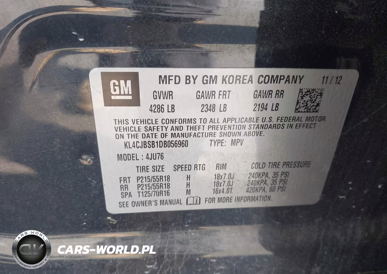 2013 Buick Encore Convenience VIN:KL4CJBSB1DB056960 - 9