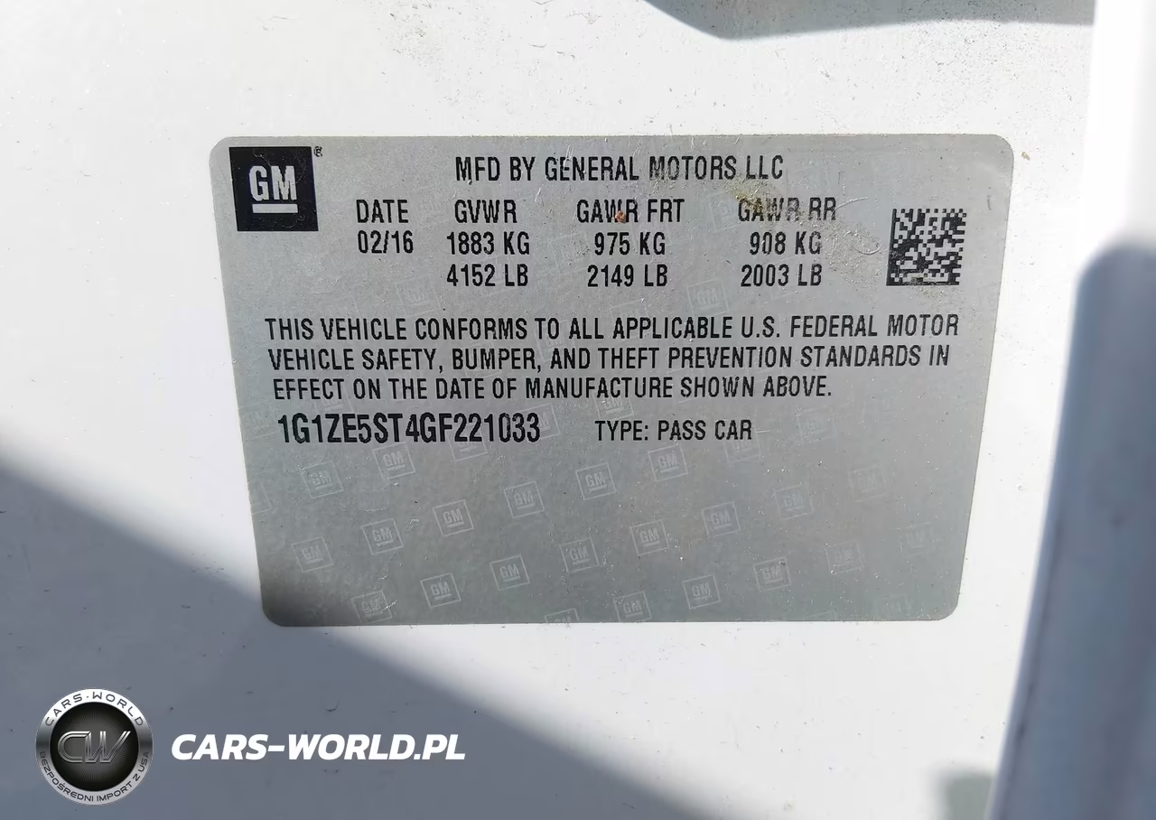2016 Chevrolet Malibu 1Lt VIN:1G1ZE5ST4GF221033 - 9
