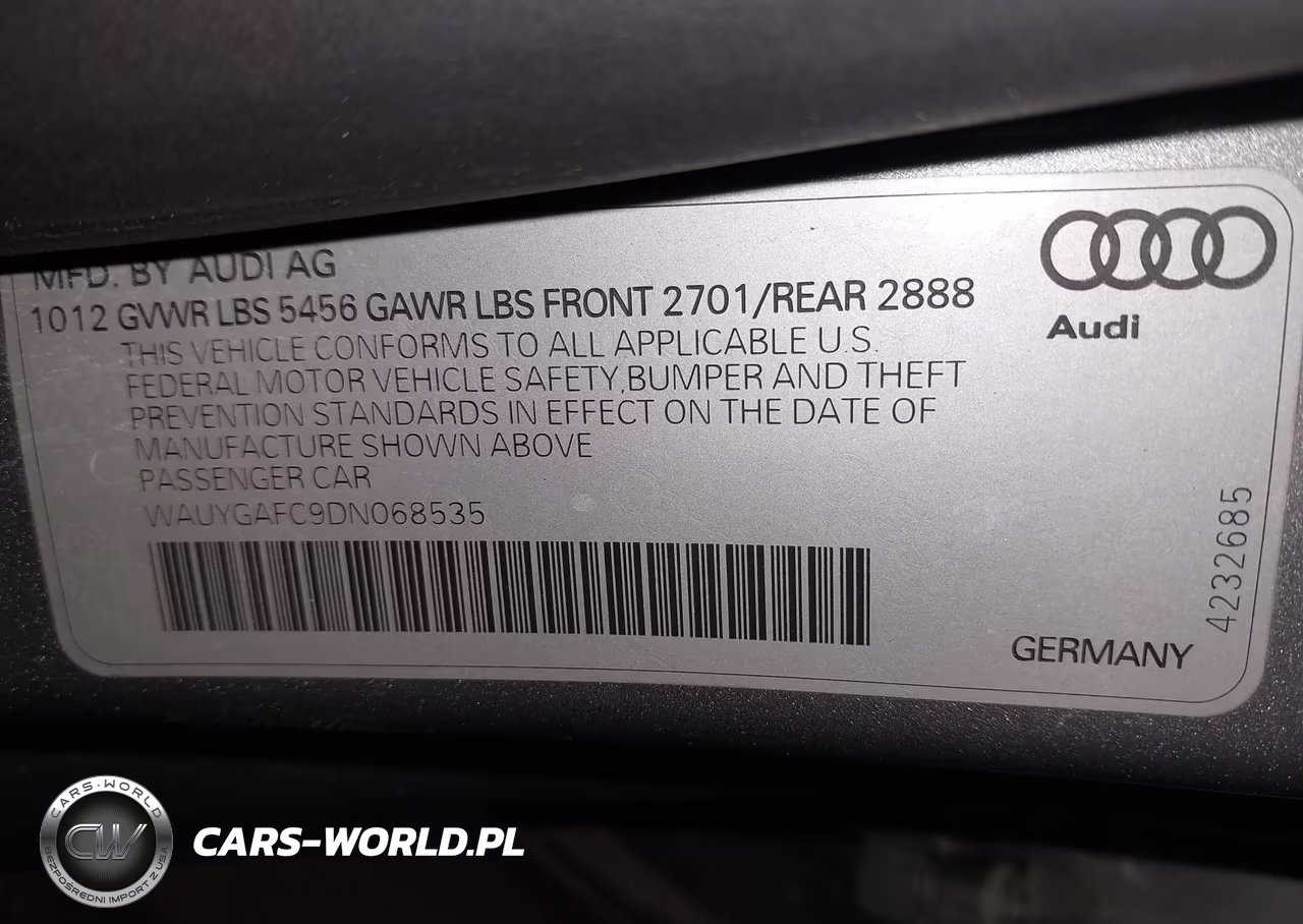 2013 Audi A7 3.0T Premium VIN:WAUYGAFC9DN068535 - 9