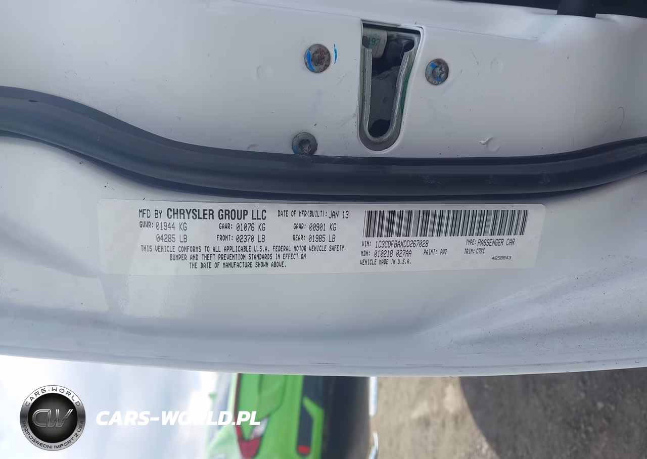 2013 Dodge Dart Rallye VIN:1C3CDFBAXDD267028 - 9