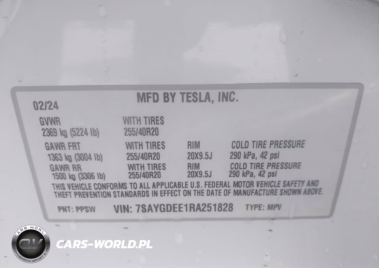 2024 Tesla Model Y Long Range Dual Motor All-Wheel Drive VIN:7SAYGDEE1RA251828 - 9