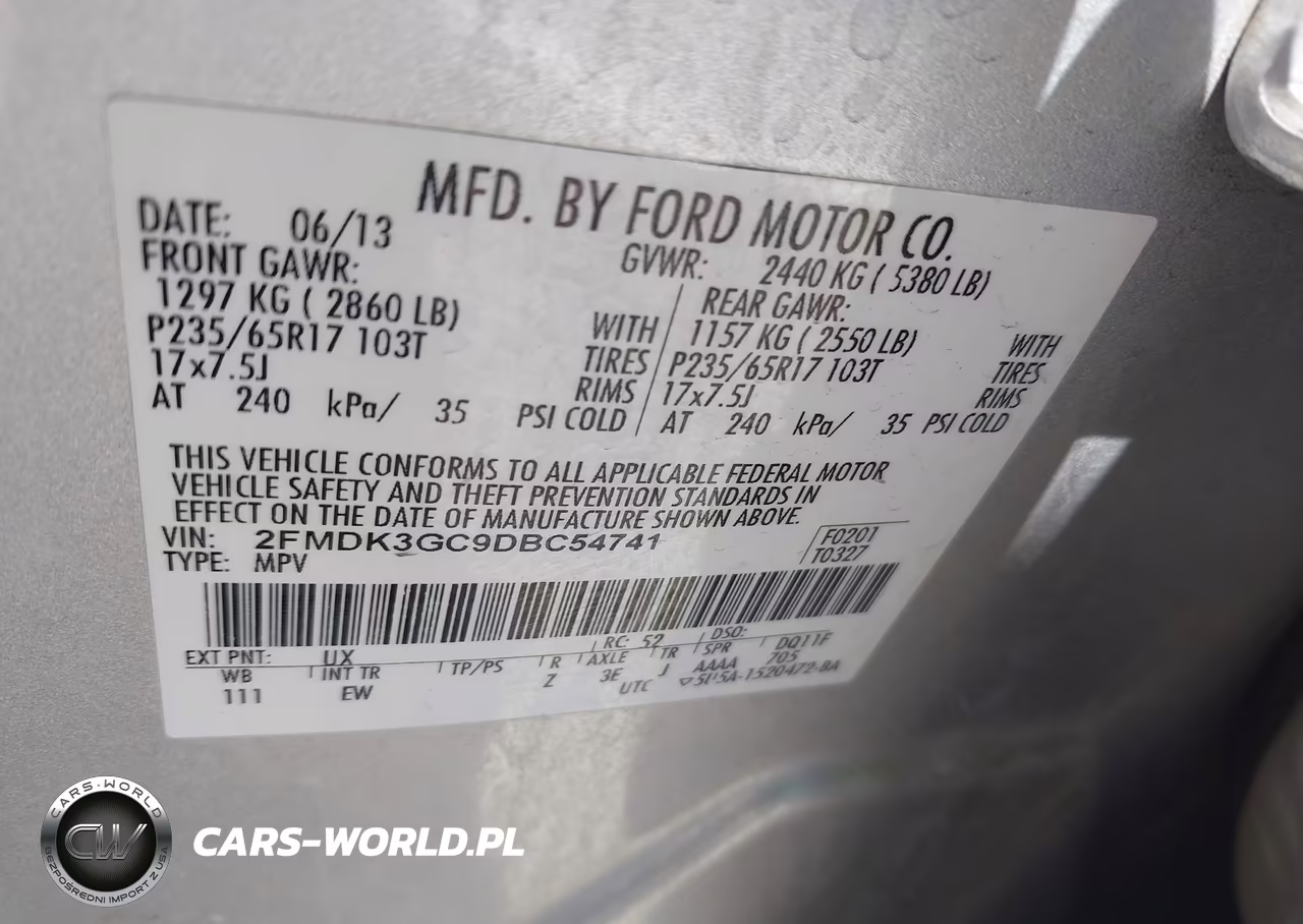 2013 Ford Edge Se VIN:2FMDK3GC9DBC54741 - 9