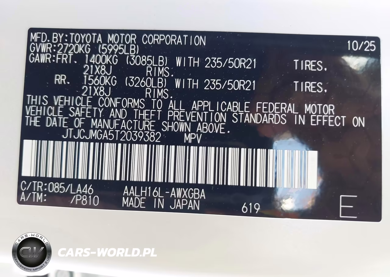 2026 Lexus Rx 450H+ Luxury VIN:JTJCJMGA5T2039382 - 9
