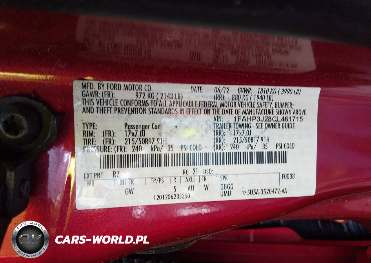 2012 Ford Focus Titanium VIN:1FAHP3J28CL461715 - 9