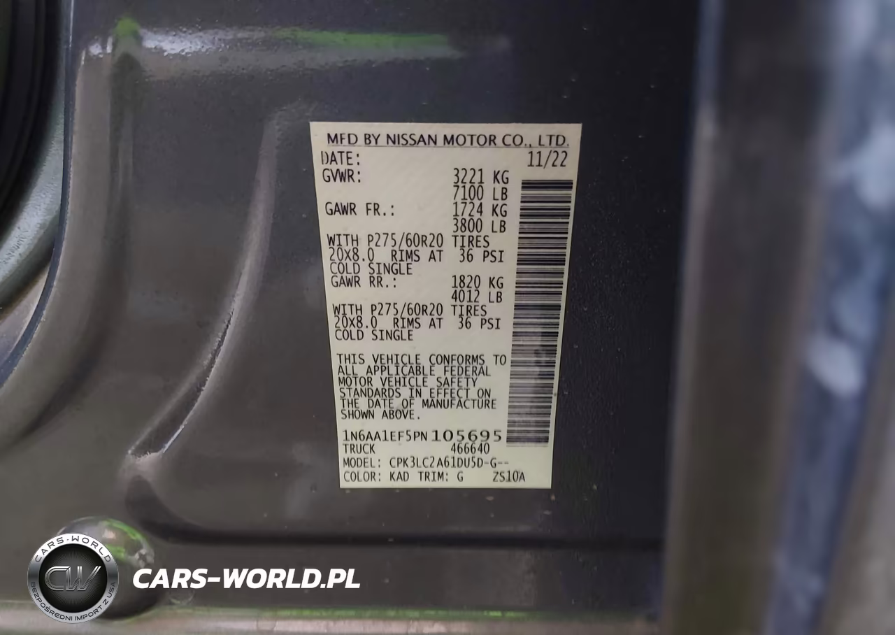 2023 Nissan Titan Sv 4X2 VIN:1N6AA1EF5PN105695 - 9