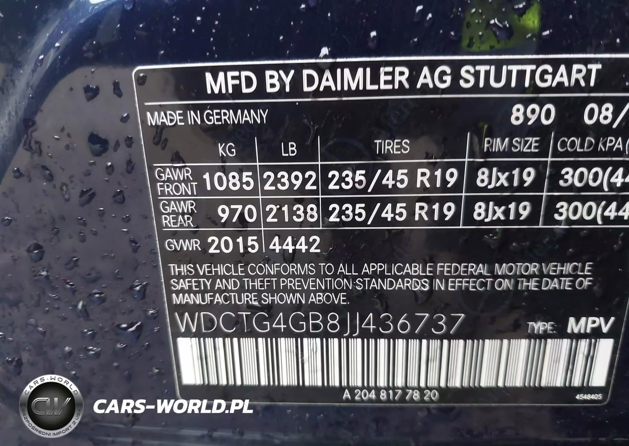 2018 Mercedes-Benz Gla 250 4Matic VIN:WDCTG4GB8JJ436737 - 9