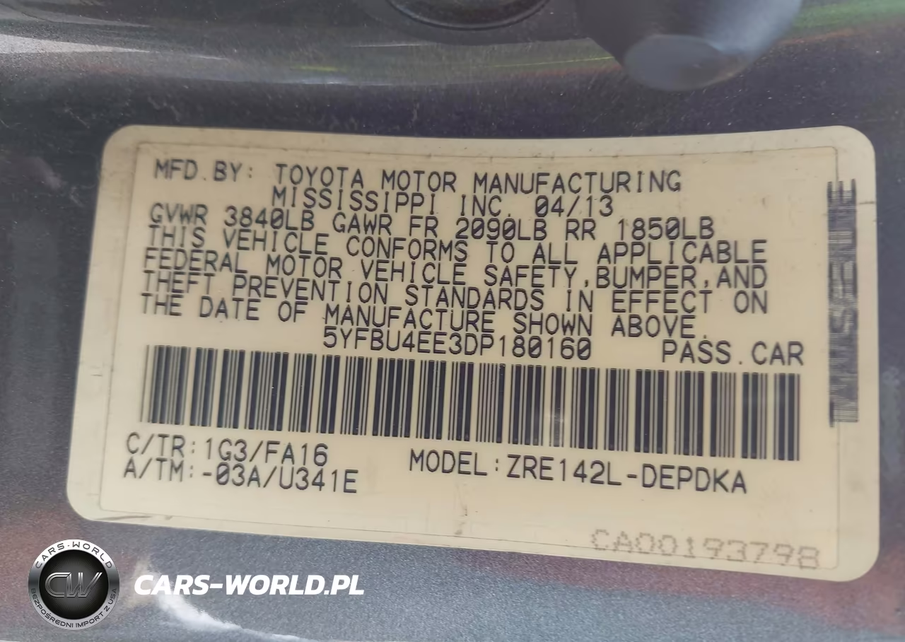 2013 Toyota Corolla L VIN:5YFBU4EE3DP180160 - 9