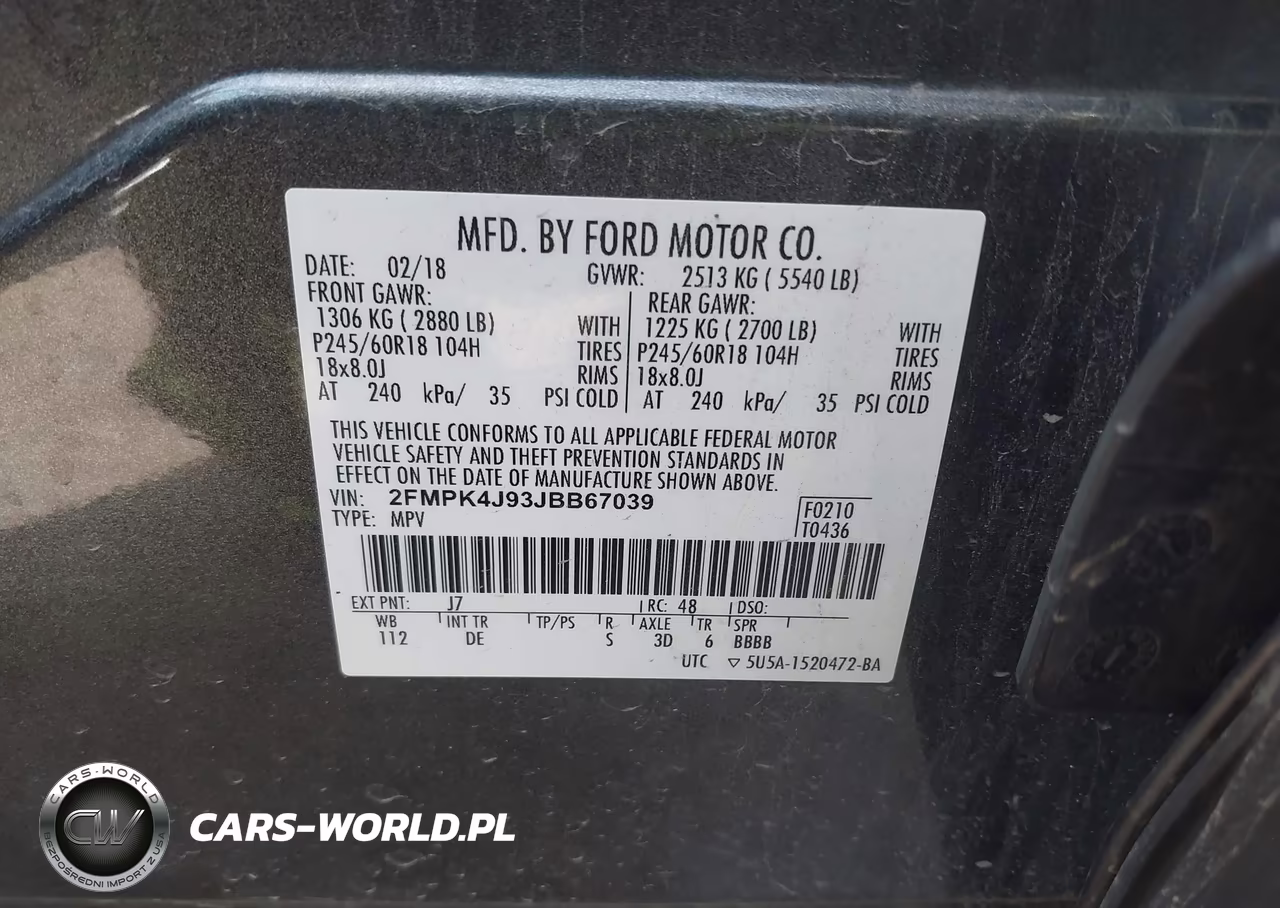 2018 Ford Edge Sel VIN:2FMPK4J93JBB67039 - 9