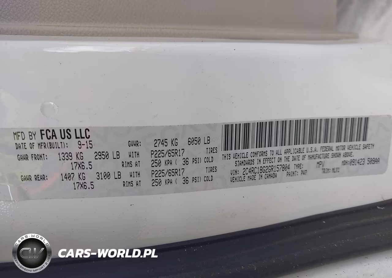 2016 Chrysler Town & Country Touring VIN:2C4RC1BG2GR157804 - 9