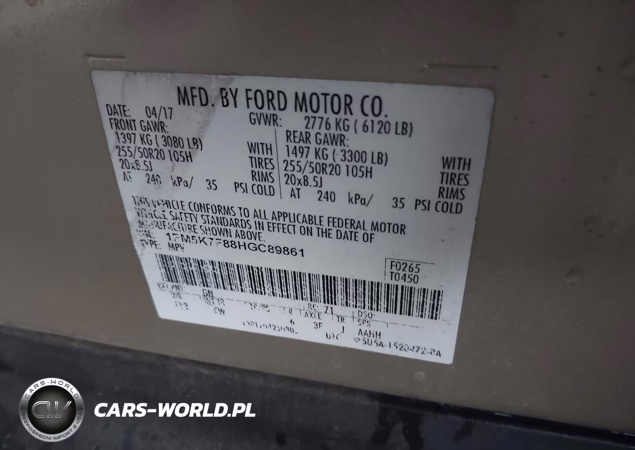 2017 Ford Explorer Limited VIN:1FM5K7F88HGC89861 - 9