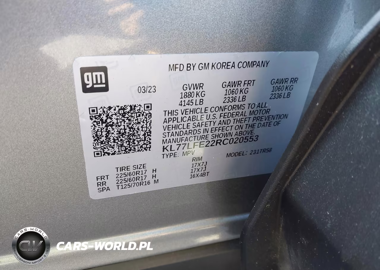 2024 Chevrolet Trax Ls VIN:KL77LFE22RC020553 - 9