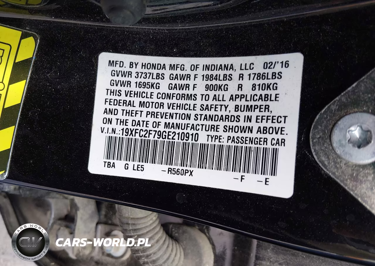 2016 Honda Civic Ex VIN:19XFC2F79GE210910 - 9