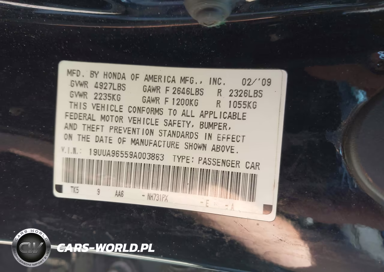 2009 Acura Tl 3.7 VIN:19UUA96559A003863 - 9