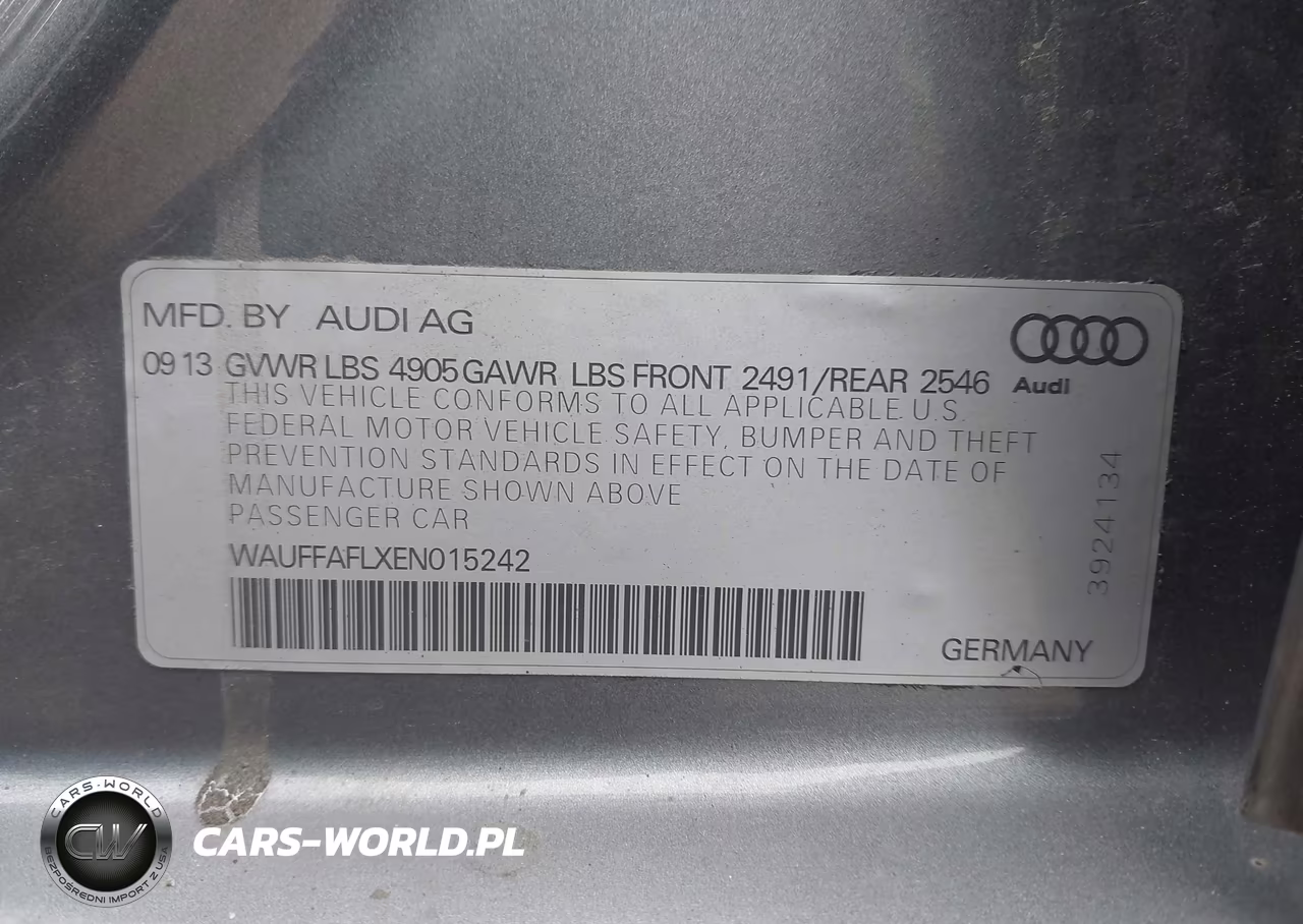 2014 Audi A4 2.0T Premium VIN:WAUFFAFLXEN015242 - 9