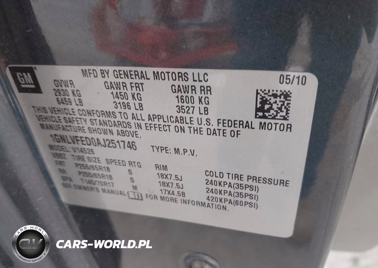 2010 Chevrolet Traverse Lt VIN:1GNLVFED0AJ251746 - 9