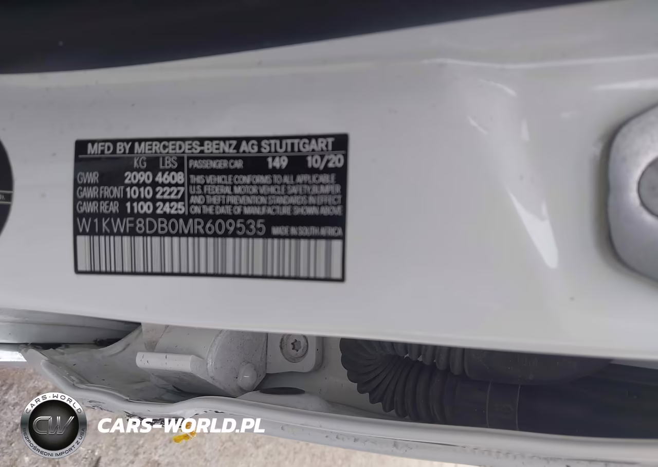 2021 Mercedes-Benz C 300 Sedan VIN:W1KWF8DB0MR609535 - 8