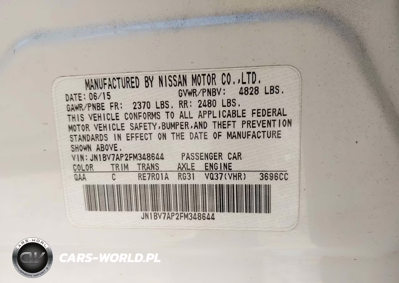 2015 Infiniti Q50 Premium VIN:JN1BV7AP2FM348644 - 9