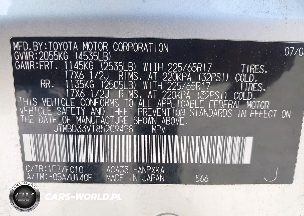 2008 Toyota Rav4 VIN:JTMBD33V185209428 - 9