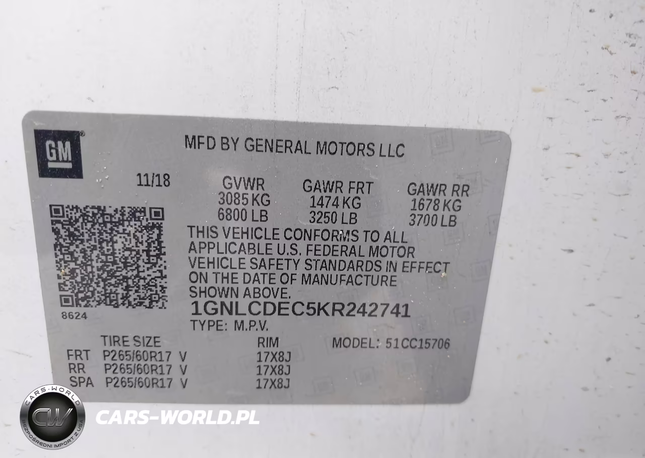 2019 Chevrolet Tahoe Commercial Fleet VIN:1GNLCDEC5KR242741 - 9