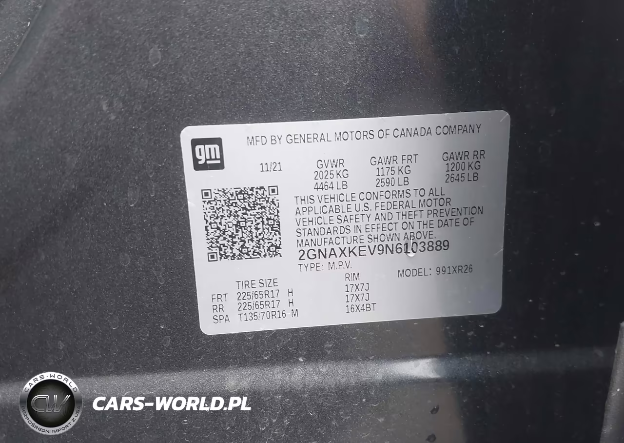 2022 Chevrolet Equinox Fwd Lt VIN:2GNAXKEV9N6103889 - 9