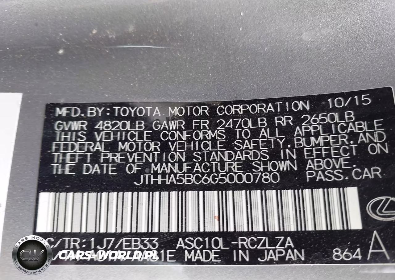 2016 Lexus Rc 200T VIN:JTHHA5BC6G5000780 - 9