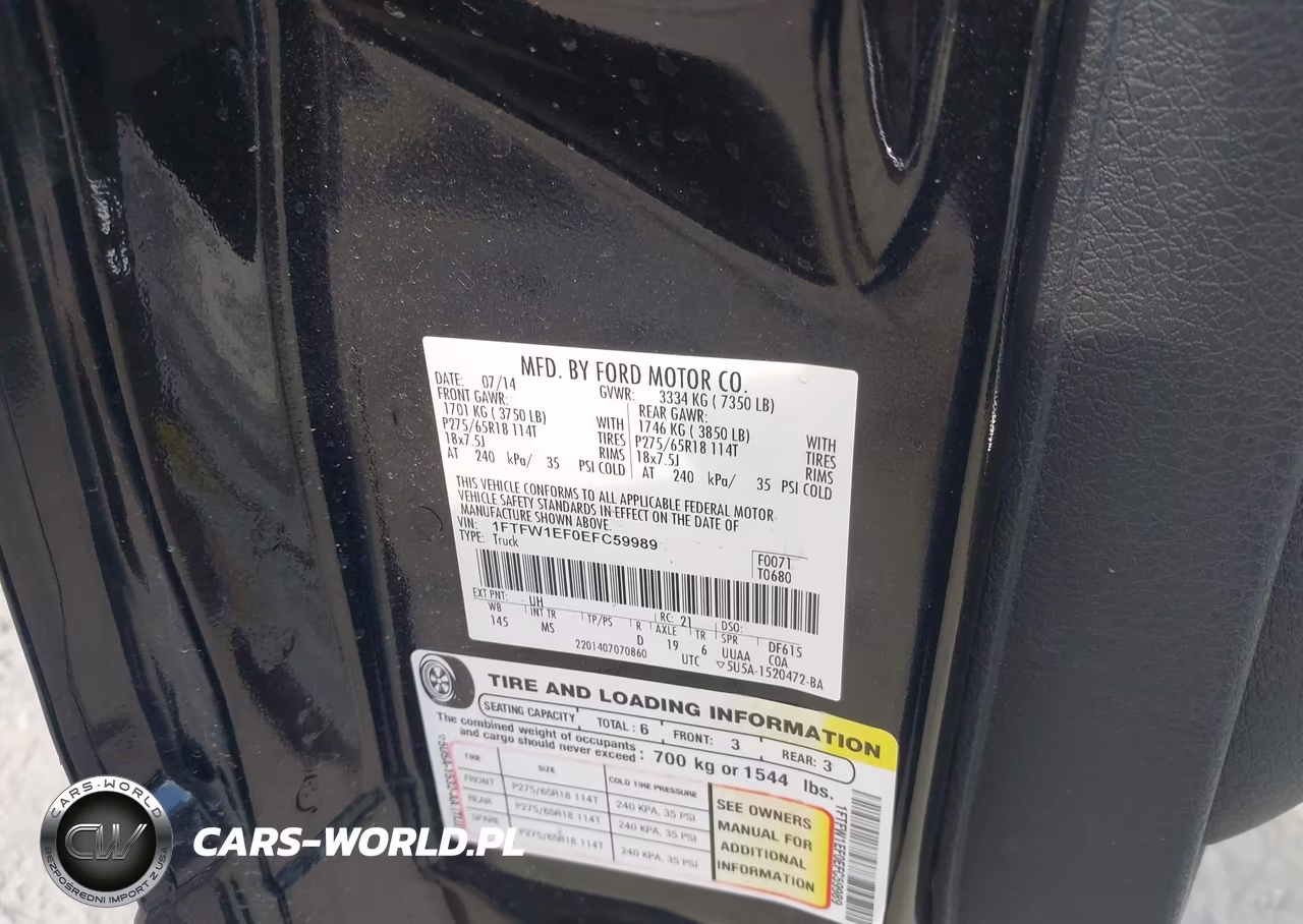 2014 Ford F-150 Xlt VIN:1FTFW1EF0EFC59989 - 9