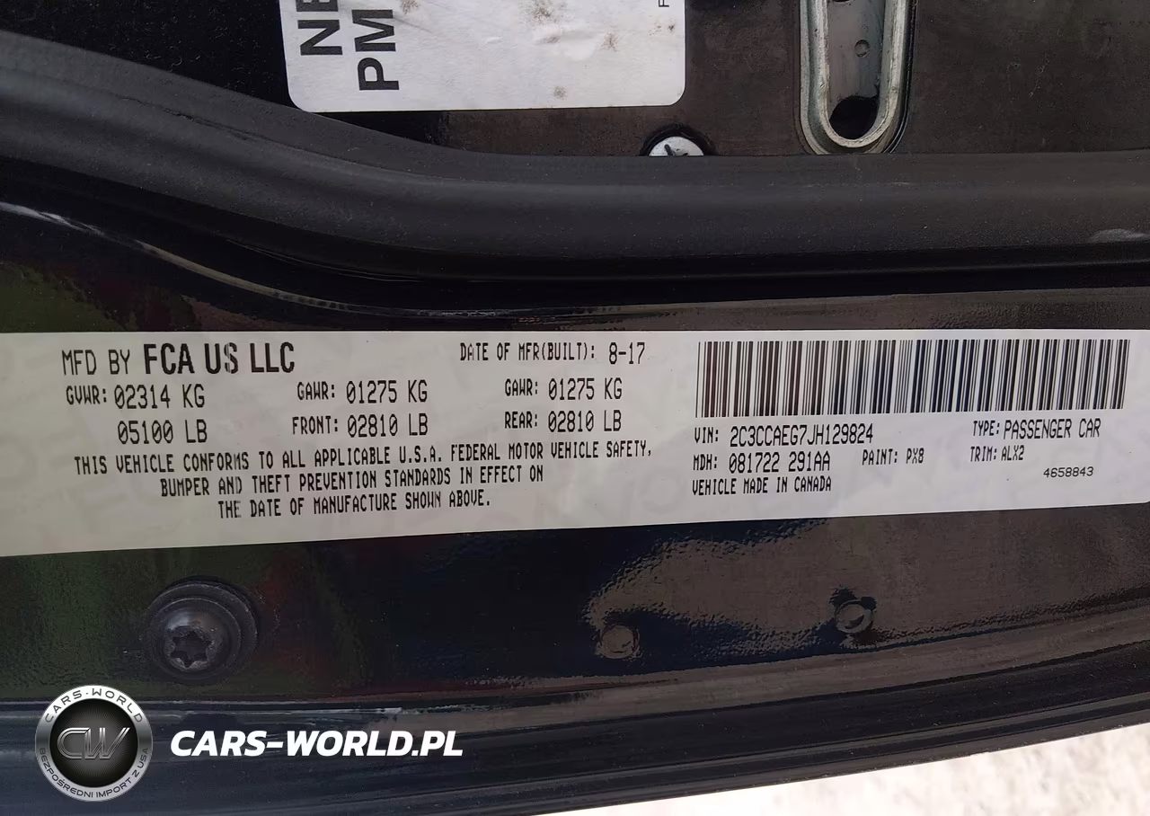 2018 Chrysler 300 Limited VIN:2C3CCAEG7JH129824 - 9
