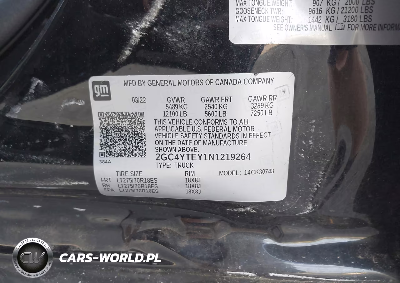 2022 Chevrolet Silverado 3500Hd 4Wd Standard Bed Lt VIN:2GC4YTEY1N1219264 - 9