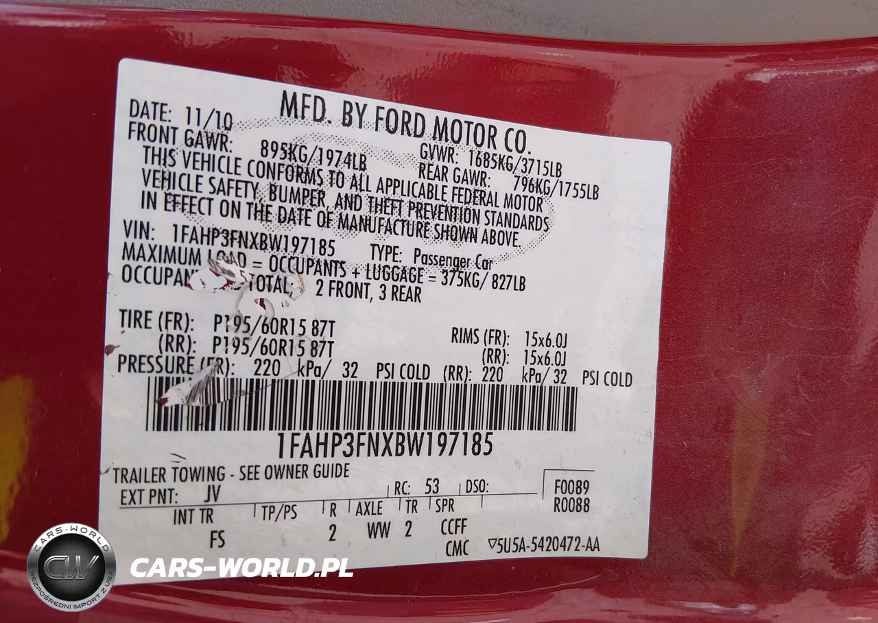2011 Ford Focus Se VIN:1FAHP3FNXBW197185 - 9