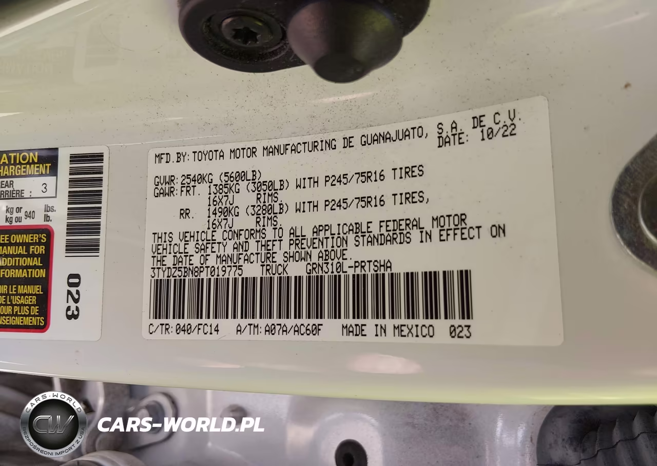 2023 Toyota Tacoma Sr5 V6 VIN:3TYDZ5BN8PT019775 - 9