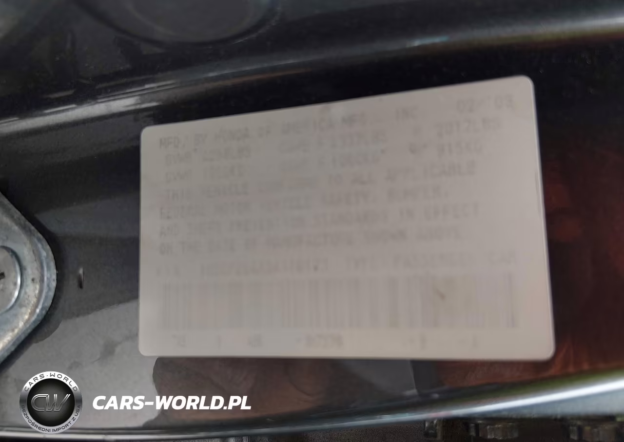 2009 Honda Accord 2.4 Lx-P VIN:1HGCP264X9A110173 - 9