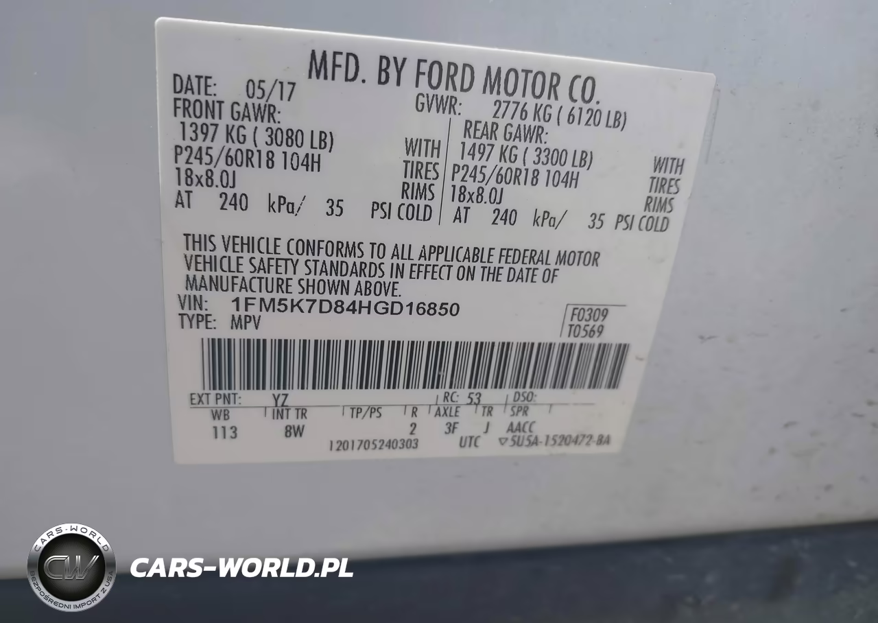2017 Ford Explorer Xlt VIN:1FM5K7D84HGD16850 - 9
