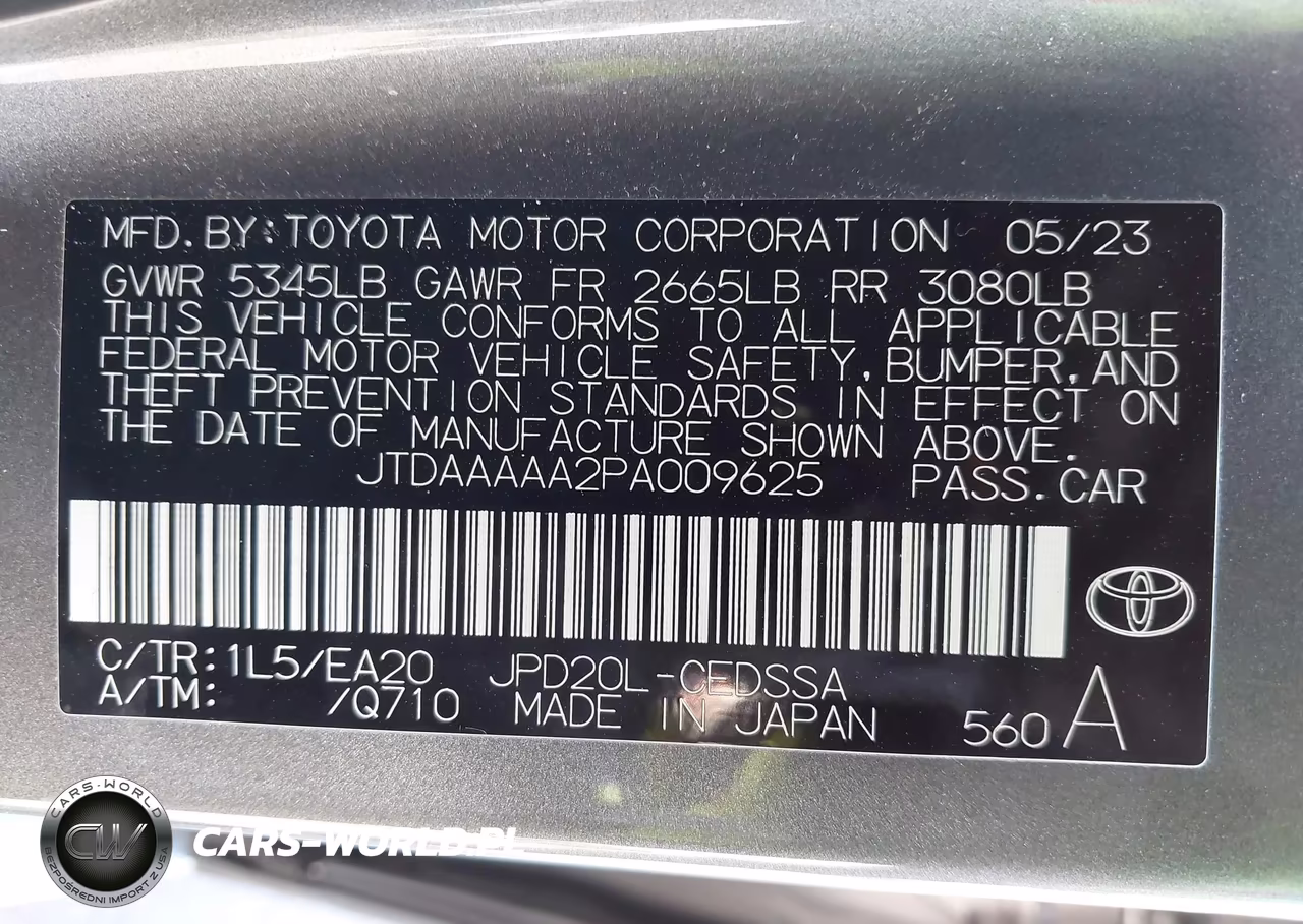 2023 Toyota Mirai Xle VIN:JTDAAAAA2PA009625 - 9