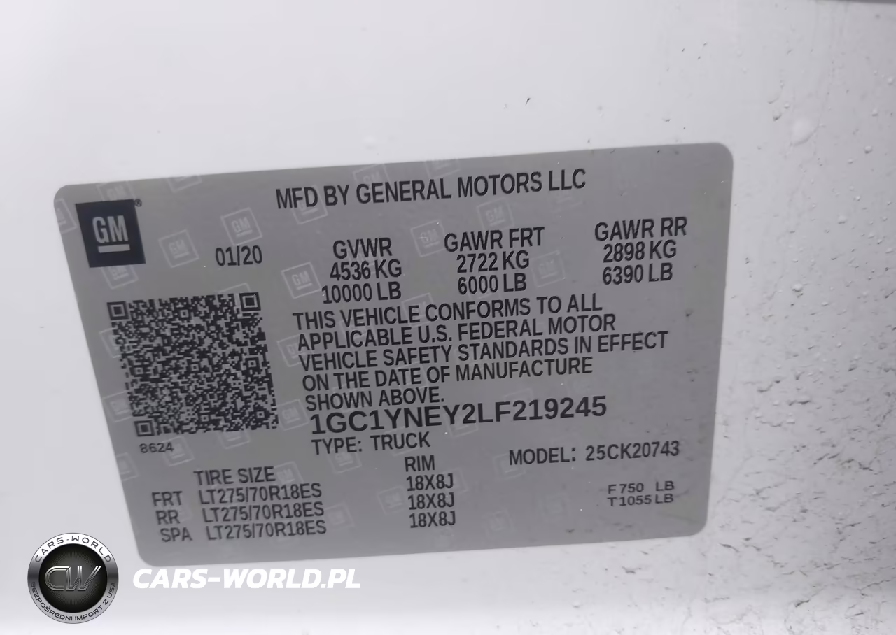 2020 Chevrolet Silverado 2500Hd 4Wd Standard Bed Lt VIN:1GC1YNEY2LF219245 - 9