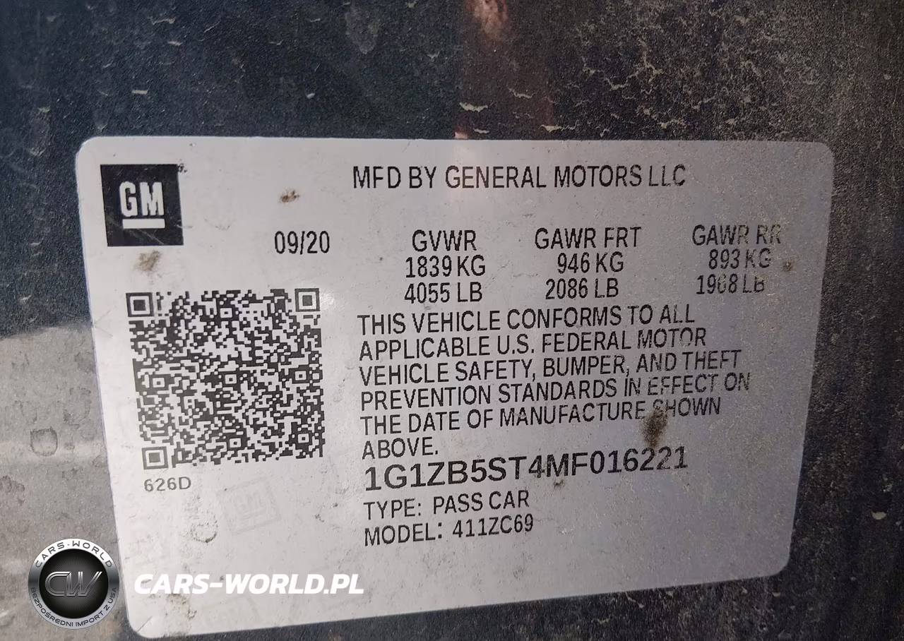 2021 Chevrolet Malibu Fwd Ls VIN:1G1ZB5ST4MF016221 - 9