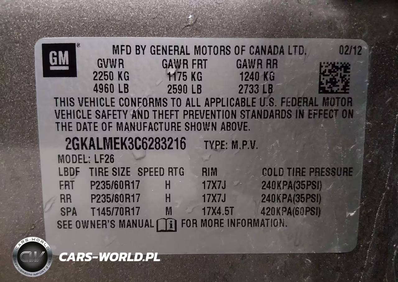 2012 GMC Terrain Sle-1 VIN:2GKALMEK3C6283216 - 9