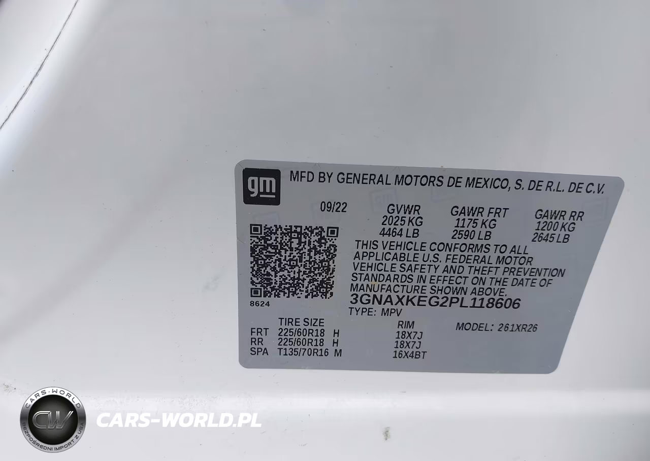 2023 Chevrolet Equinox Fwd Lt VIN:3GNAXKEG2PL118606 - 9