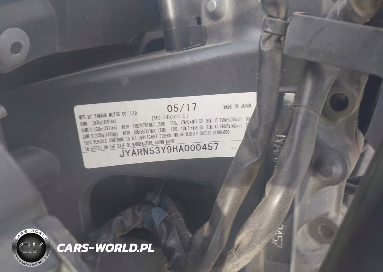 2017 Yamaha Fz09 C VIN:JYARN53Y9HA000457 - 10