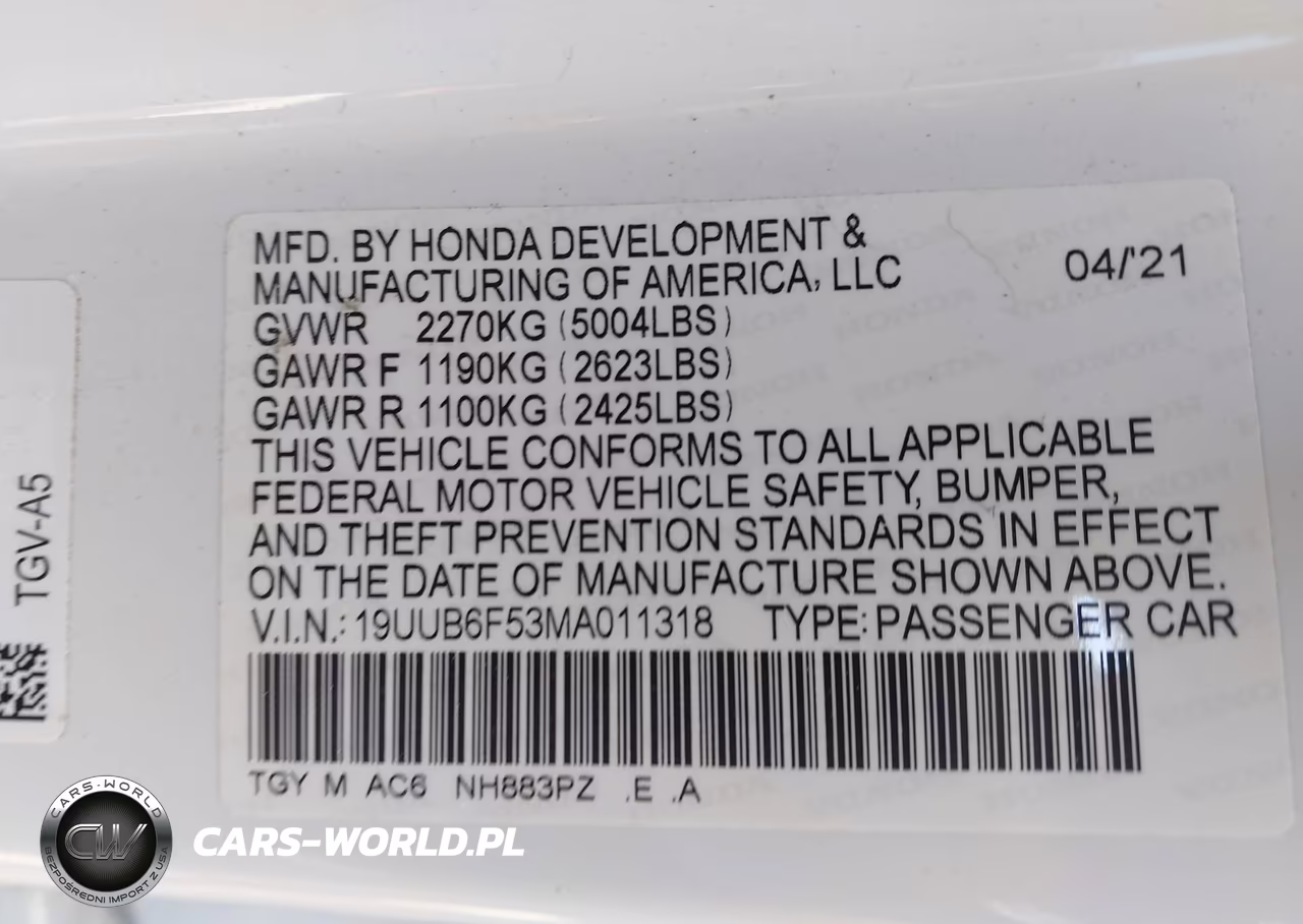 2021 Acura Tlx A-Spec Package VIN:19UUB6F53MA011318 - 9