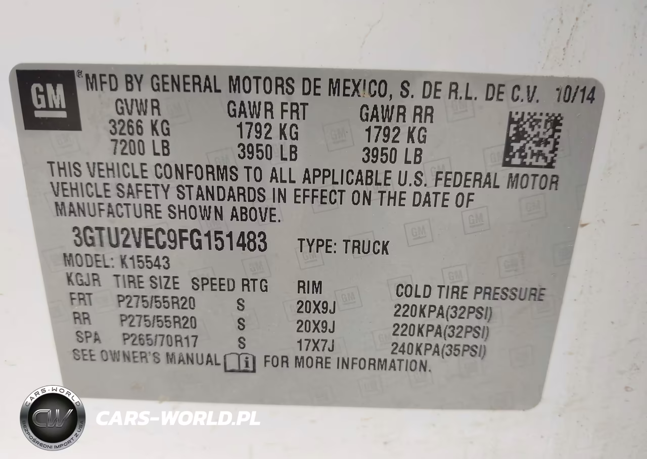 2015 GMC Sierra 1500 Slt VIN:3GTU2VEC9FG151483 - 9