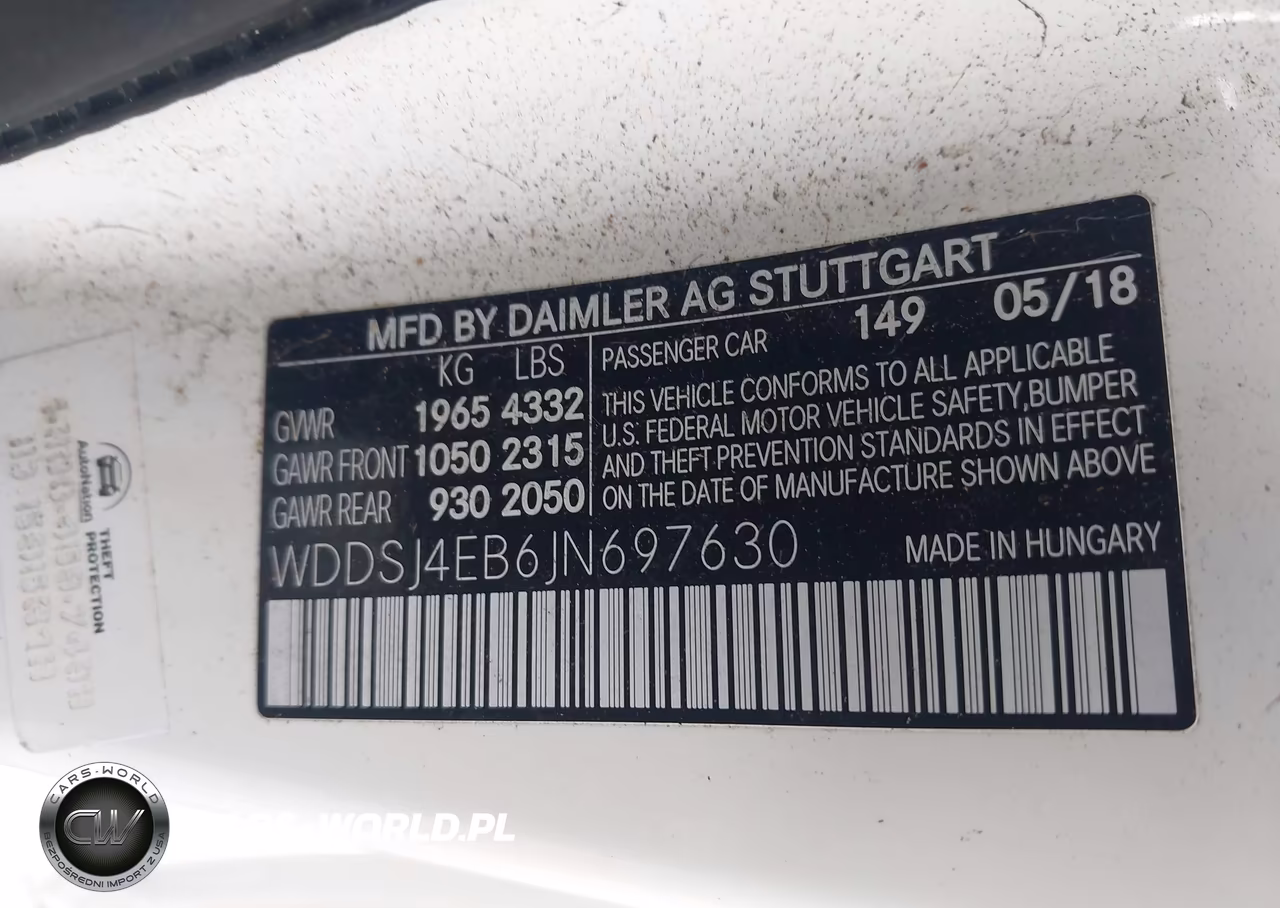2018 Mercedes-Benz Cla 250 VIN:WDDSJ4EB6JN697630 - 9