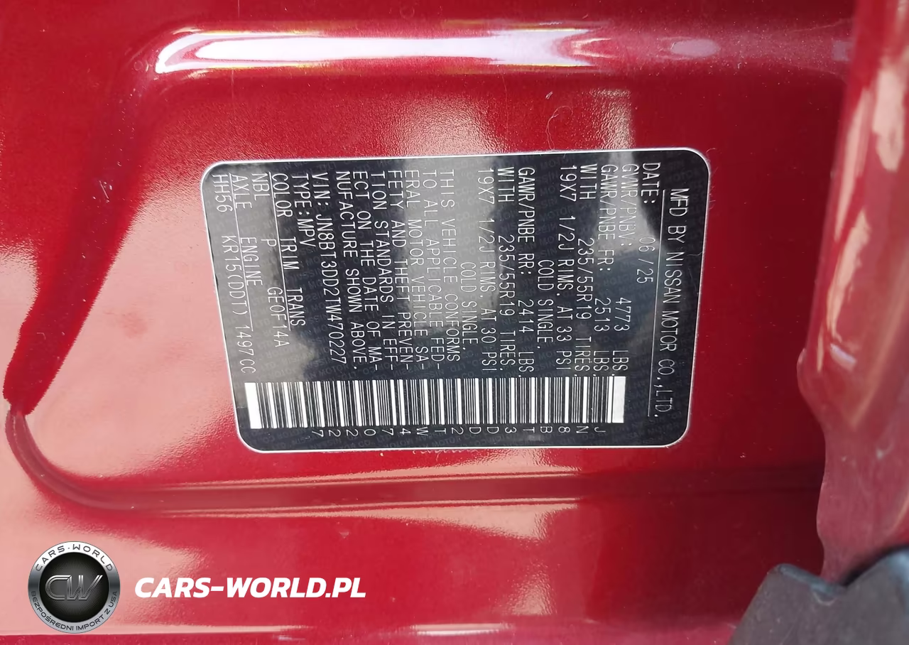 2026 Nissan Rogue Platinum VIN:JN8BT3DD2TW470227 - 9